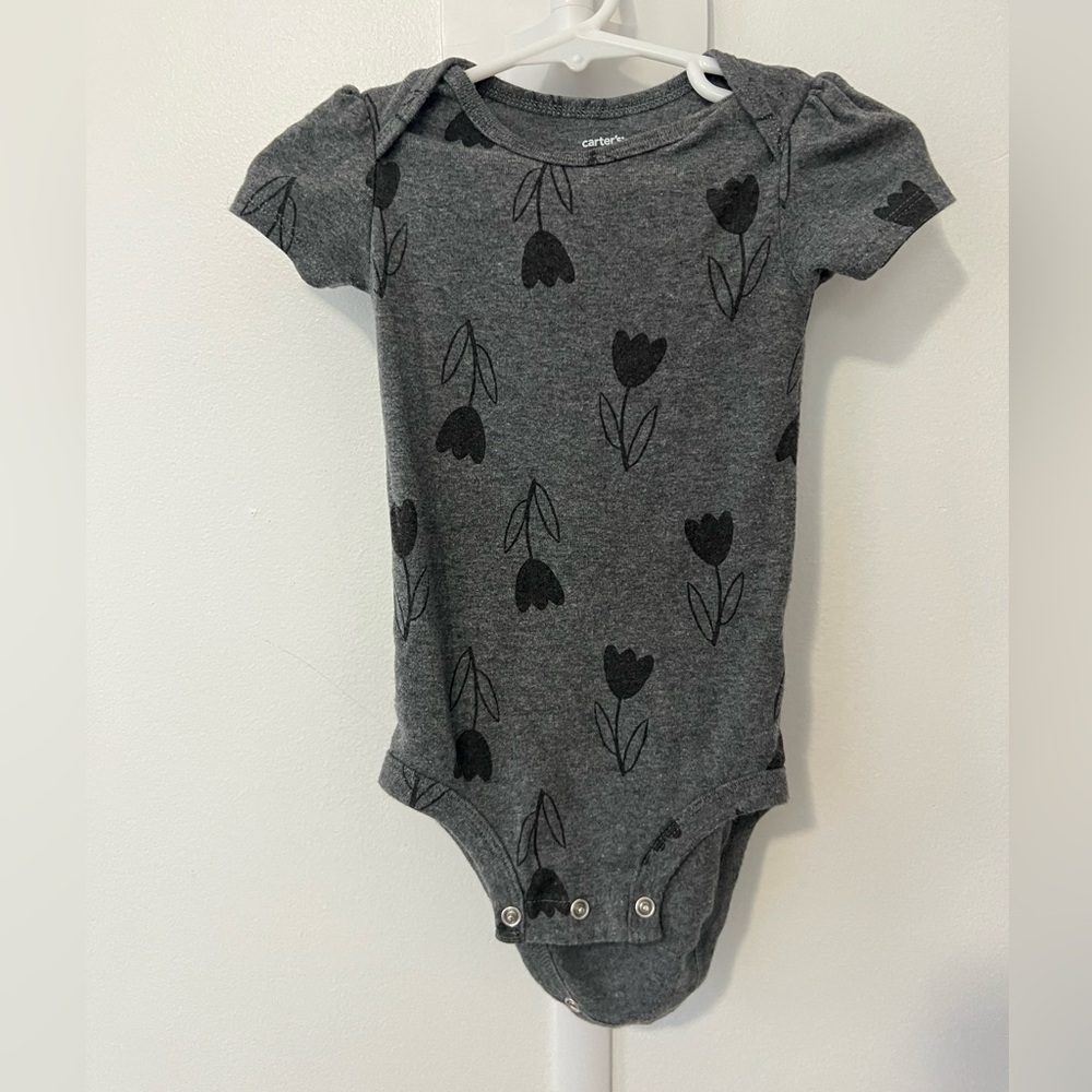 Carter’s baby girl flower print onesie